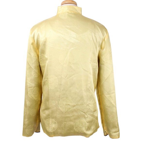 EASTERN COLLECTION Yellow & Black Asian Reversible Traditional Jacket Size XXXL - Picture 6 of 10